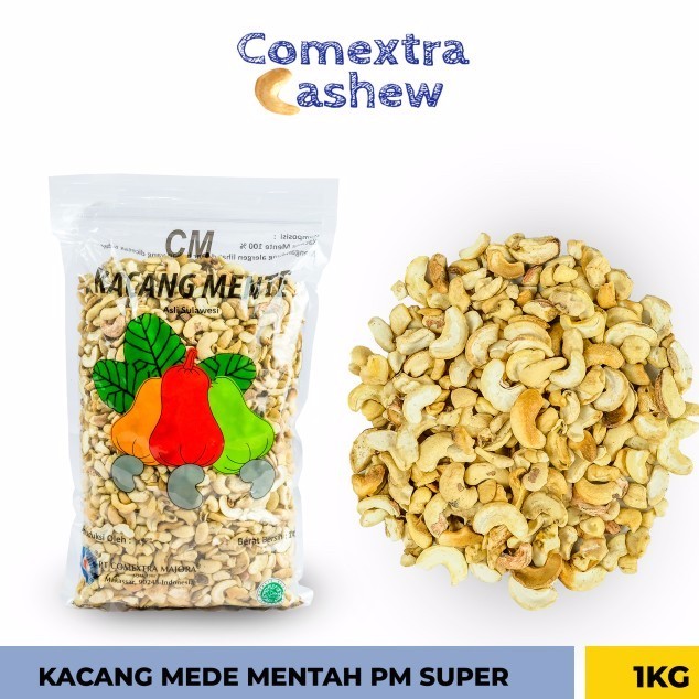 

OBRAL Kacang Mede Mentah Pecah Merah Super 1 Kg - Sulawesi Cashew Mente Mete