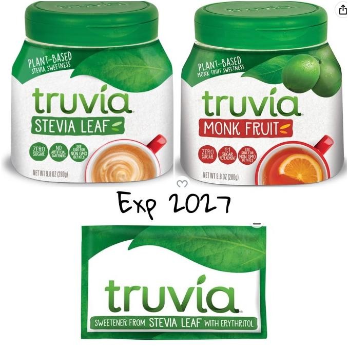 

Truvia Calorie-Free Sweetener Stevia Monk Fruit Spoonable Jar 280gram