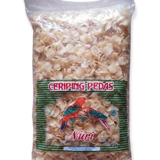 

Ceriping Pedas Nuri 5 Kg / Kerupuk Singkong Pedas