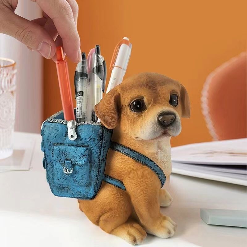 

Lucu Pemegang Pena Anak Anjing Perlengkapan Alat Tulis Desktop