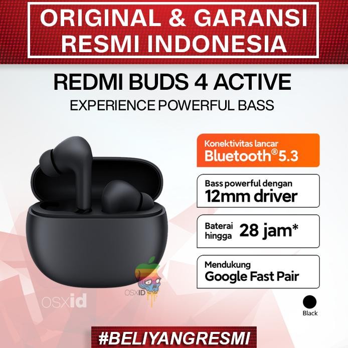 (POTONGAN HARGA) Xiaomi Redmi Buds 4 Active / Redmi Buds 4 Lite / Redmi Buds Essential TWS - Garansi