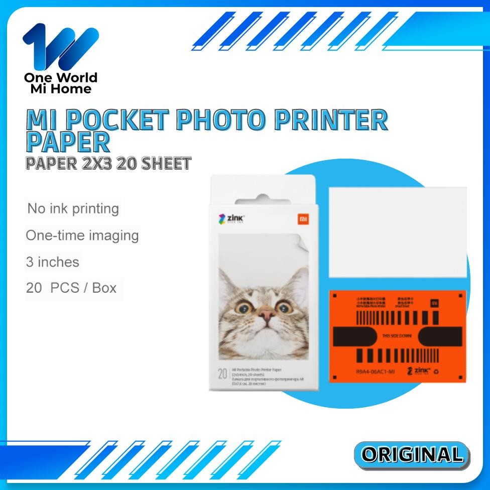 

(POTONGAN HARGA) Xiaomi ZINK 3-inch Paper 20/60/100/200 PCS High Quality Self-adhesive Photo Print For MI Mini Pocket Printer
