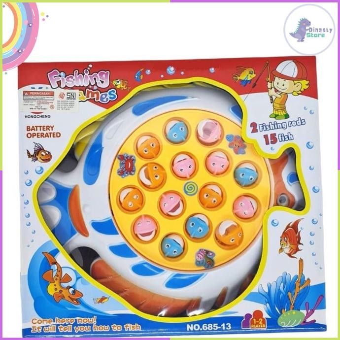 Super Best Mainan Pancingan Ikan Magnet Elektrik Pancing Ikan Anak Berputar Fb-4