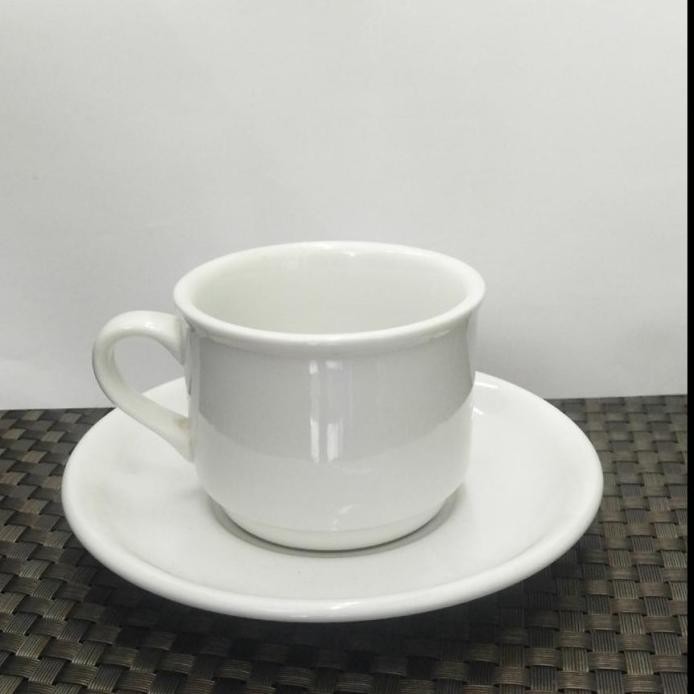 Diskon Cangkir / Gelas Set Sango Keramik Tebal Putih Mirip Nikura 055012