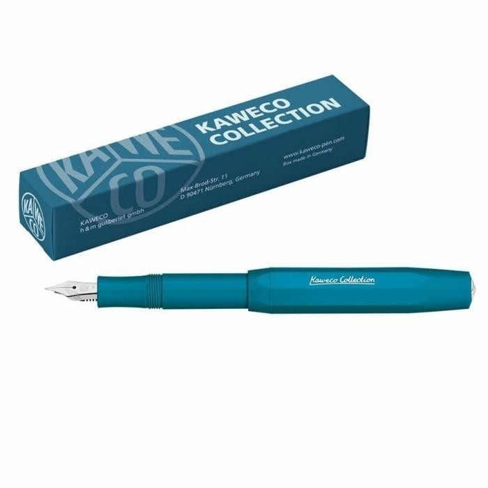 

SALE TERBARU!!! KAWECO COLLECTION FOUNTAIN PEN LIGHT CYAN PACKING AMAN Original