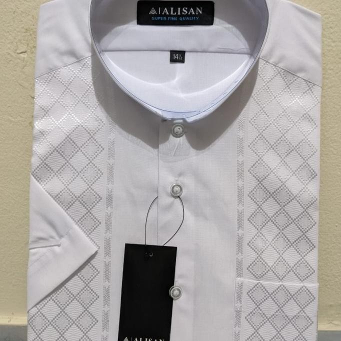 Baju KOKO ALISAN BORDIR lengan pendek TERMURAH