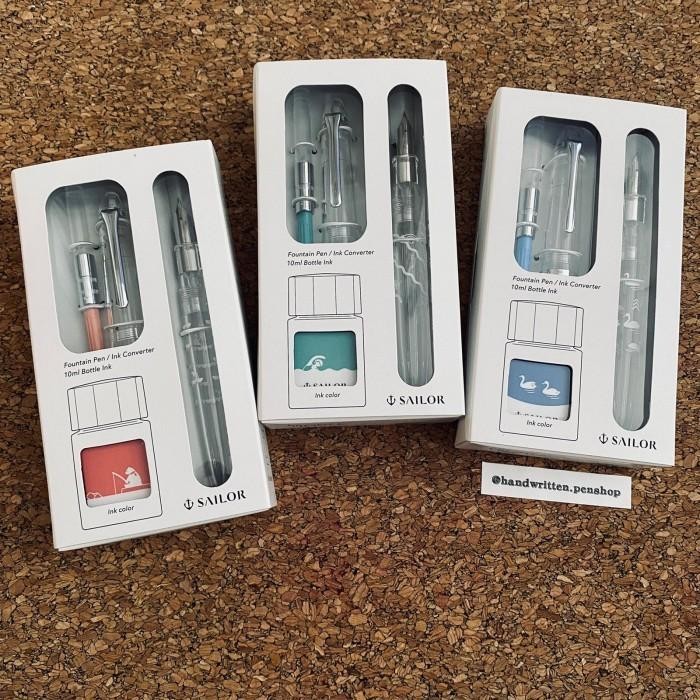 

Sailor 1911 Profit Junior +10 Minamo Fountain Pen Starter Set Terbaik Original