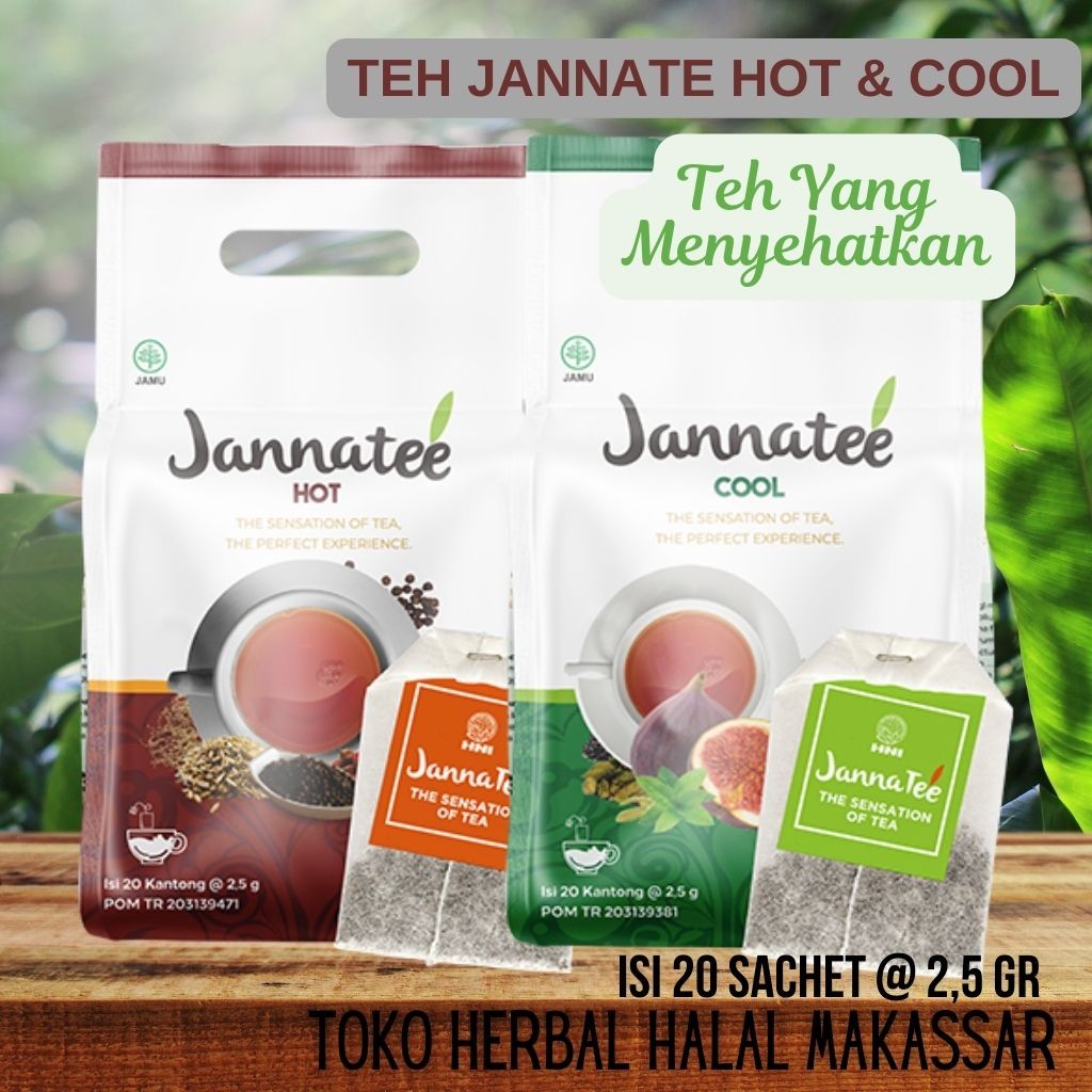 

Teh Jannatee Hot & Cool • Isi 20 Kantong • Teh Kesehatan