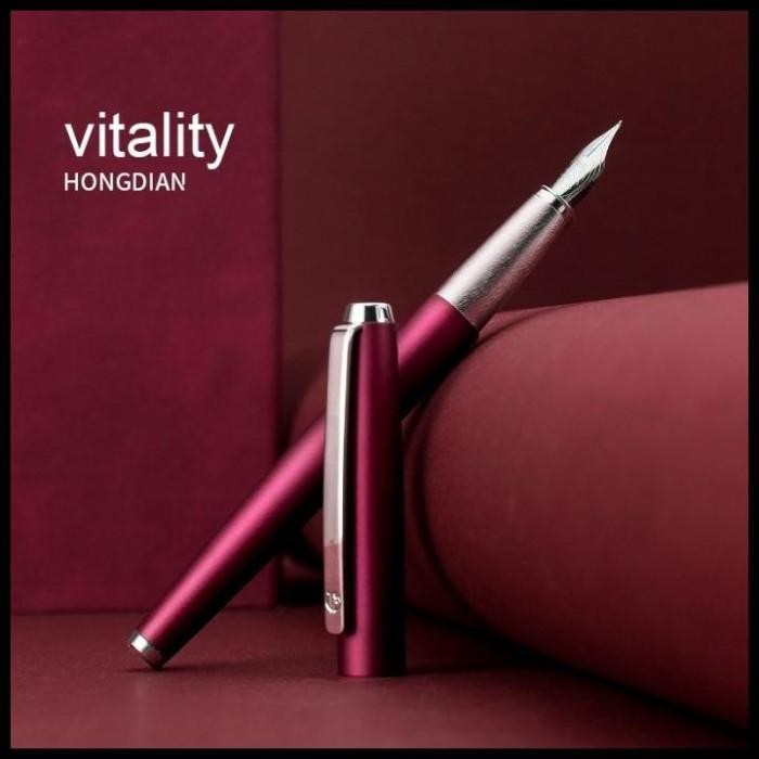 

Terbaru Pen Fountain 525 Full Metal Tinta Efsmall Bent Nib Converte Original