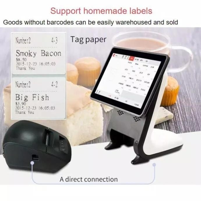 Paket Mesin Kasir Pos Android Kasir Printer Autocut 58Mm Modern