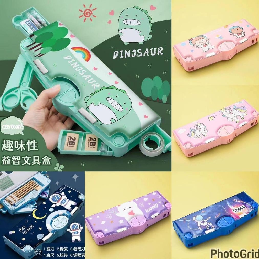 

ORIGINAL HM28 Kotak Pensil Serbaguna Tempat Kotak Pensil Mekanik Multifungsi Kotak Alat Tulis Tempat Pensil nd-26