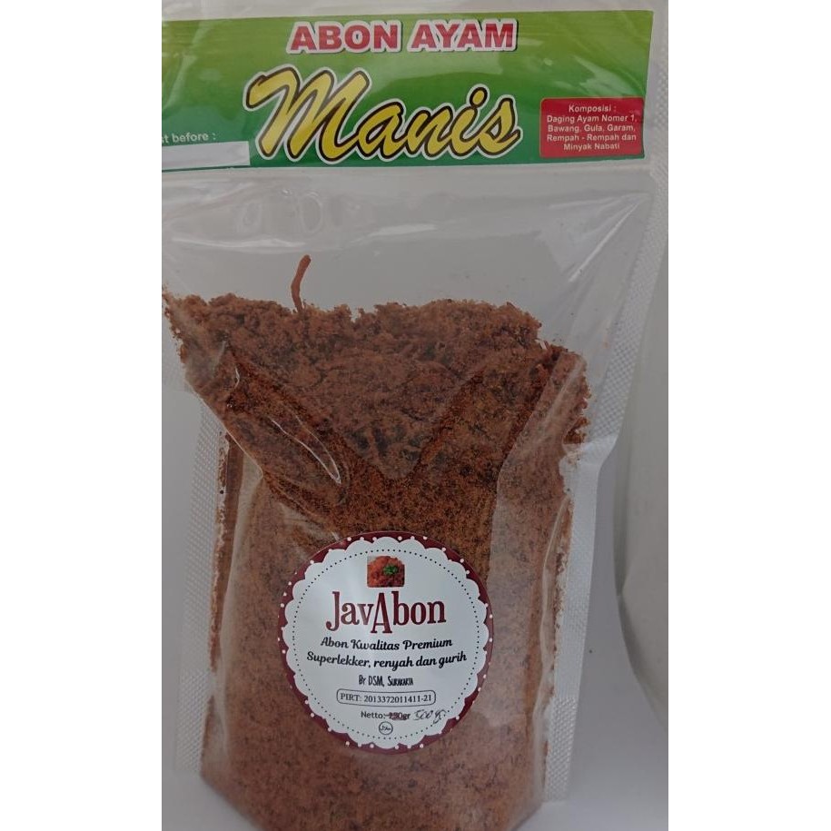 

Javabon Abon Ayam Manis/ (Chien Floss) 500