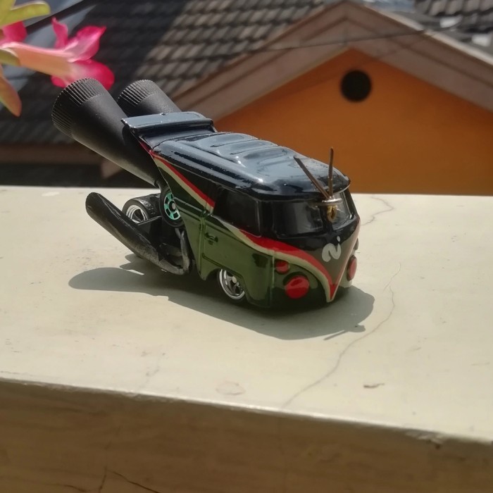 Hw / Hotwheels / Diecast Vw Kool Combi Costum Masked Rider Black Promo