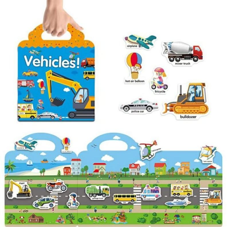 

New Buku Sticker Jelly Anak / Reusable Sticker Jelly / Sticker Activity Book Mainan Edukasi Anak Aktivitas Menempel Anak