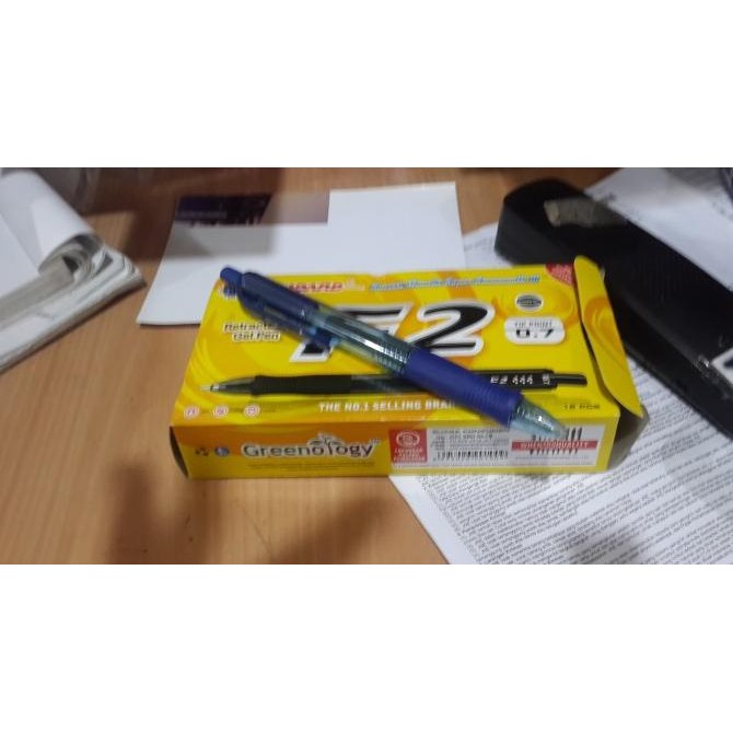 

TERBARU - Ballpen pulpen standart F2 Gel Murah 0.7 jual per Box balpen