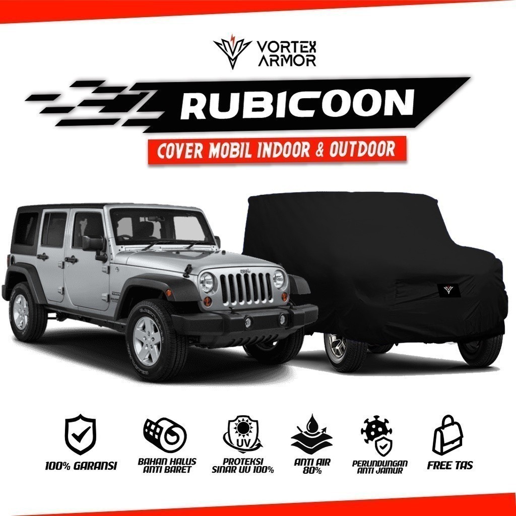 Cover Mobil Jeep Rubicon / Sarung Mobil Jeep Rubicon / Selimut Mobil Rubicon