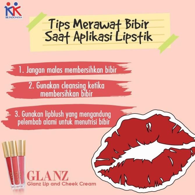 Lip And Cheek Brownish / Glanz / Kk Indonesia / Ori 100% Shp21