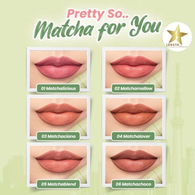 Hanasui Mattedorable Lip Matcha E Edition 02 Matchamallow Shp21