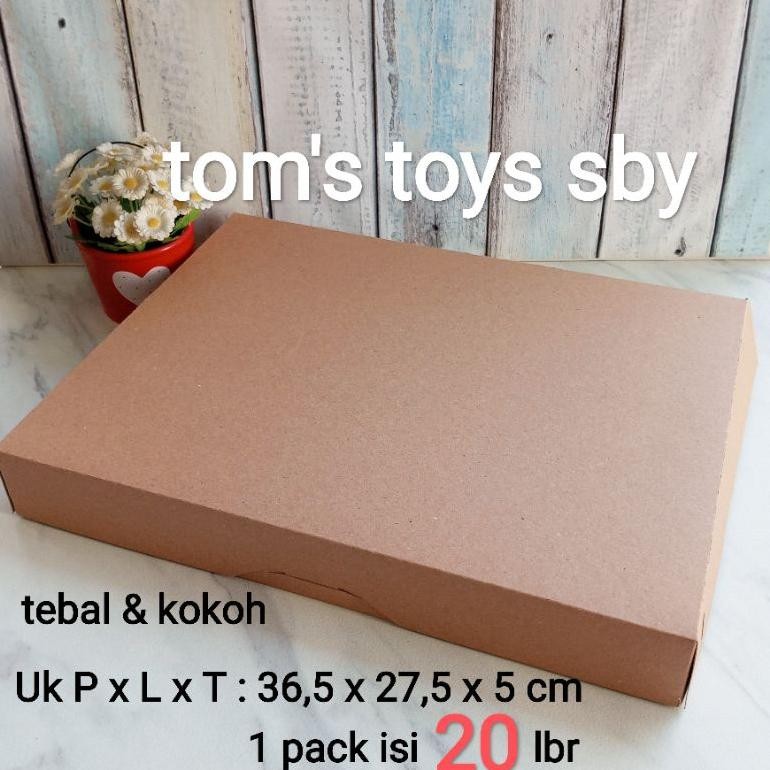 

SPECIAL Box Dus Kotak Kemasan Donat isi 12 Kraft paper 335 gsm full laminasi tahan minyak ( 1pack isi 20 box ) la-92