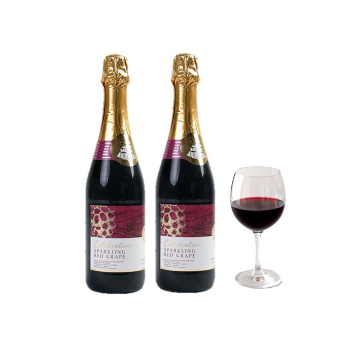 

Red Grape Sparkling Wine 750Ml Spain Jus Anggur Raisin Merah Soda