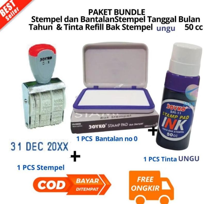 

TERLARIS [JIB] BAYAR DI TEMPAT PAKET Stempel DAN BANTALAN CETAK Tanggal Bulan Tahun 1 Warna JOYKO Kenko D-3 Dater Stamp - D-3 /PCS & Tinta Refill Bak Stempel (Hitam) 50 cc JOYKO SPI-13 Stamp Pad Ink [PBF] TU26