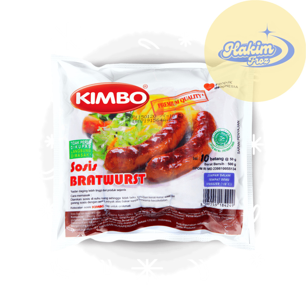 

KIMBO SOSIS BRATWURST 10 PCS 500 GR