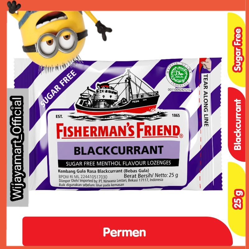 

Fisherman's Friend Permen Bebas Gula Blackcurrant 25 g