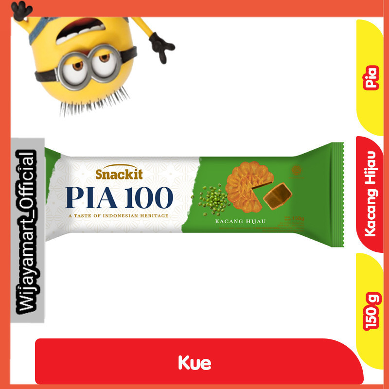 

Snackit Kue Pia 100 Kacang Hijau 150 g