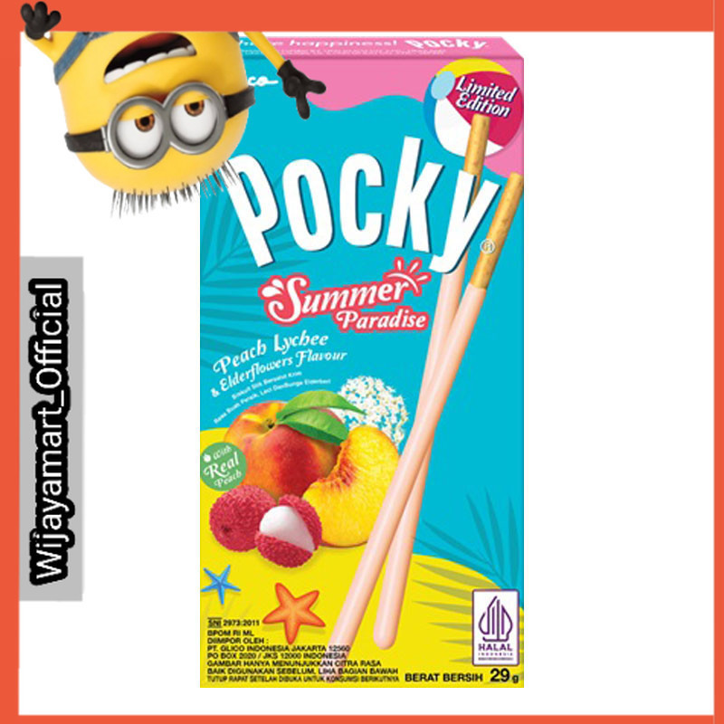 

Pocky Biskuit Stik Summer Paradise Peach 29 g