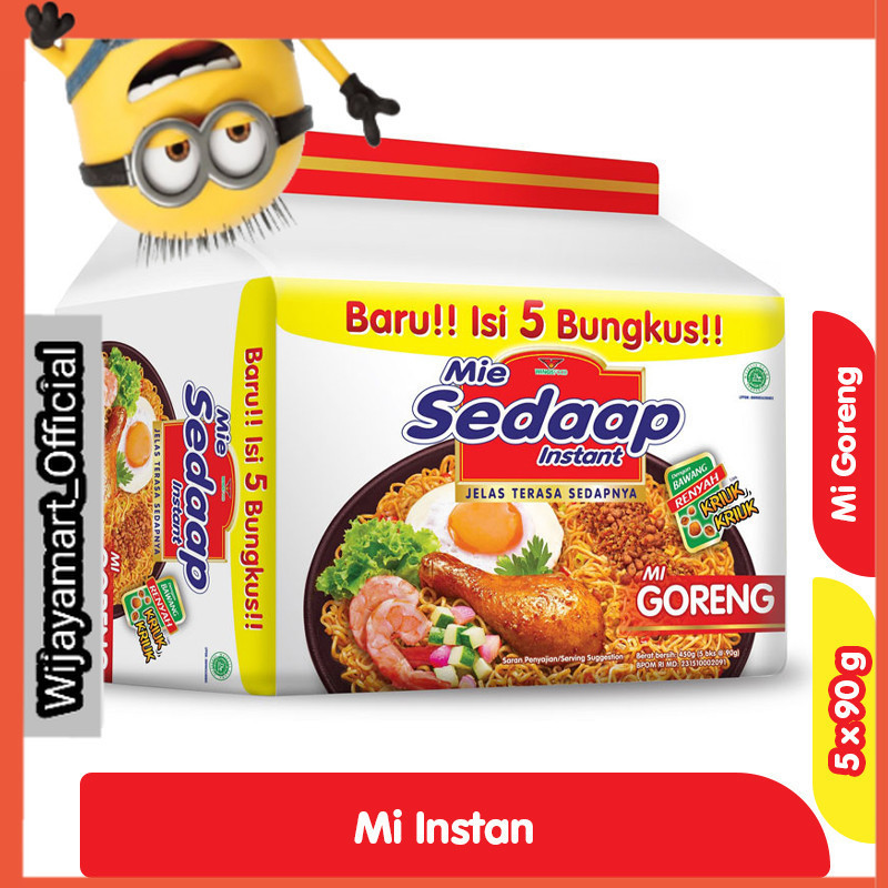 

Sedaap Mi Instan Goreng isi 5 x 90 g