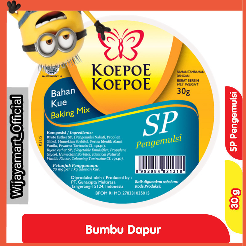 

Koepoe Koepoe SP Pengemulsi Bahan Kue 30 g