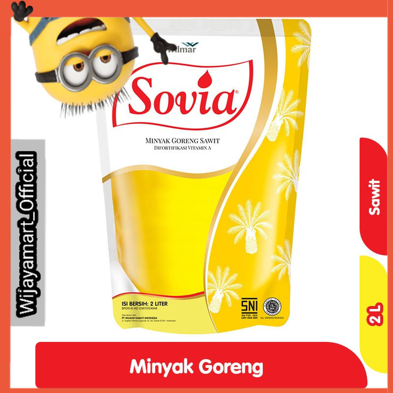 

Sovia Minyak Goreng Sawit Pouch 2 L