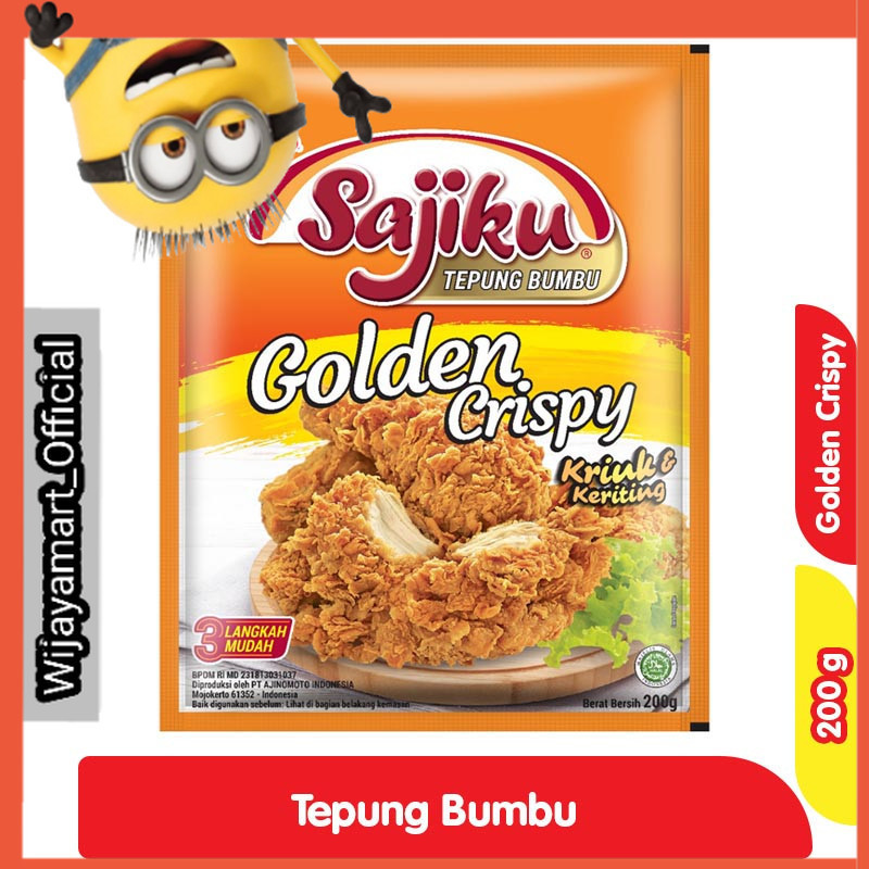 

Sajiku Tepung Bumbu Golden Krispi 200 g