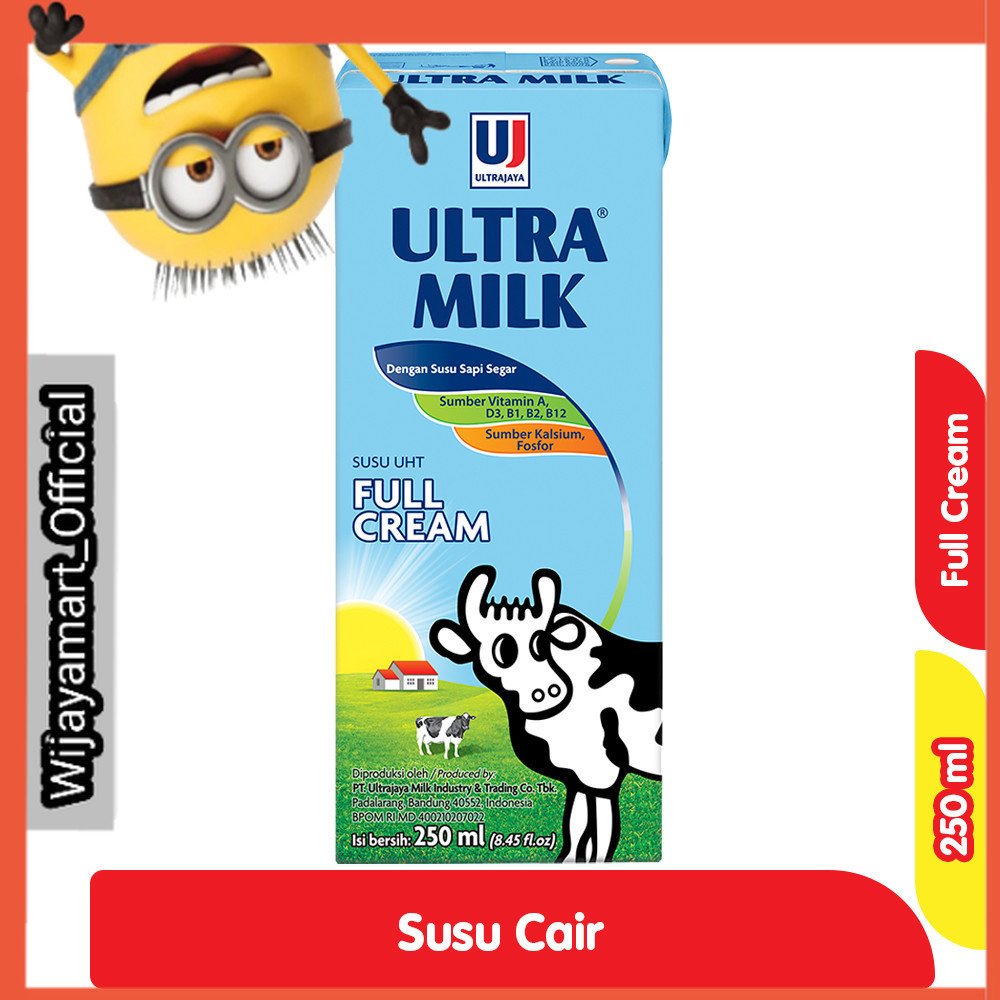 

Ultra Milk Susu UHT Full Cream Kotak 250 ml