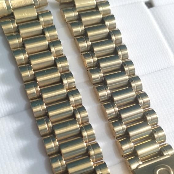 Strap Tali Jam Tangan Rantai Omega Size 18Mm Dan 20Mm Warna Gold