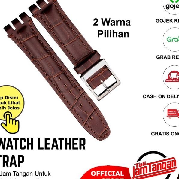 19Mm Swatch Croco Leather Strap Tali Jam Swatch Kulit