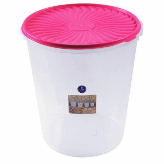 Toples Plastik Besar 30 Liter Shinpo/ Toples Bening Shinpo 30 L