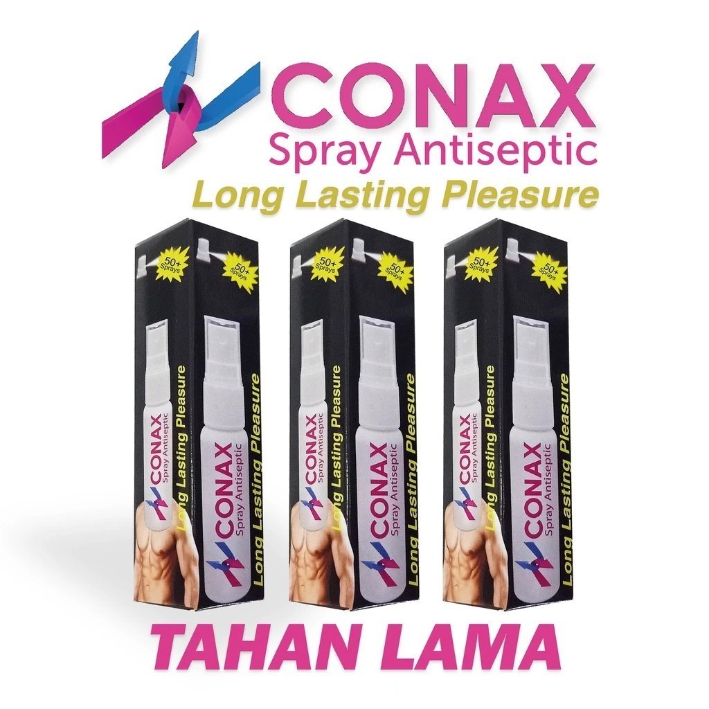 DISKON OBAT & VITAMIN TERBAIK HANYA UNTUK ANDA! OBAT KUAT PRIA SPRAY TAHAN LAMA - CONAX LONG LASTING