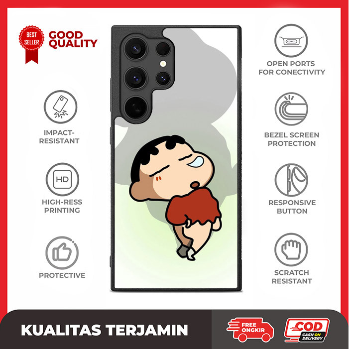 Case Casing Custom Samsung S24 S23 S22 S21 S20 FE Ultra Plus Shinchan AE3482 Hardcase A16