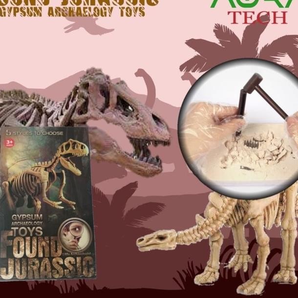 Mainan Edukasi Anak Fosil Dinosaurus / Gypsum Archaeology Toys / Fosil