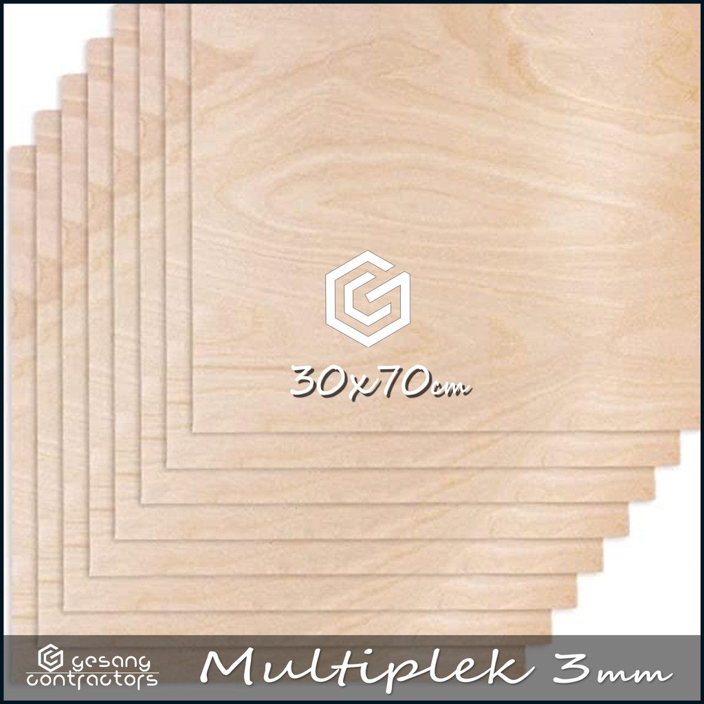 Triplek 3mm 30x70 cm ( Multiplek 3mm | 3 mm | 30x70cm | 70x30cm | 70x30 | 30 x 70 cm )