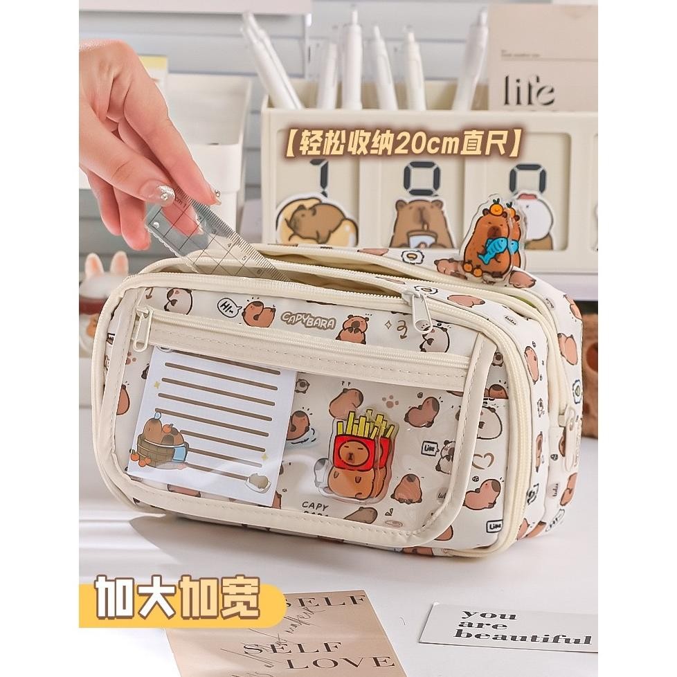 

BISA COD Tempat alat tulis kotak pensil aesthetic Tas PenaTempat Pencil Tas Pensil kapasitas besar rt-87