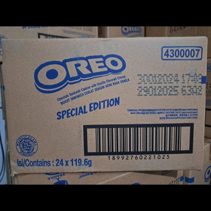 

TERJAMIN Oreo vanila / Oreo vanila 133gr x 24pack ojol only