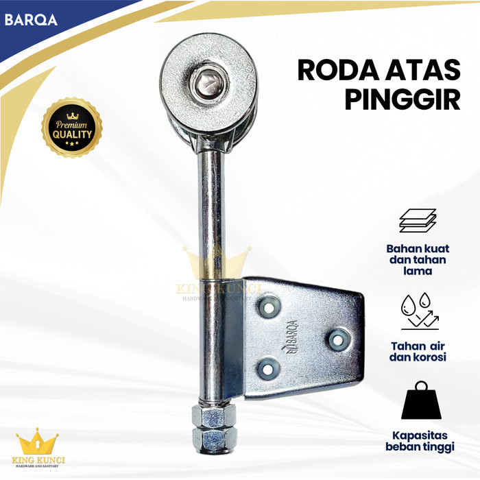 Roda atas Pinggir roda 2 roda pintu garasi sliding kayu alumnium BARQA komponen pintu garasi sliding