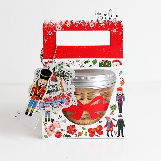 

PROMO (BOX CELYN400) kotak kue kering toples tabung jar 400ml (isi 10) TU26