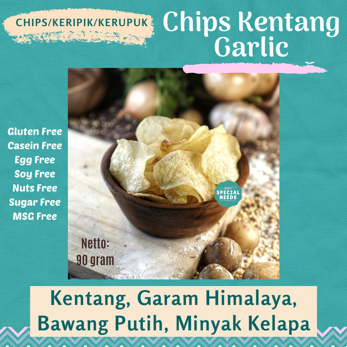 

GRATIS ONGKIR Keripik Kentang Non MSG - dgn Garam Himalaya - Diet Special Needs