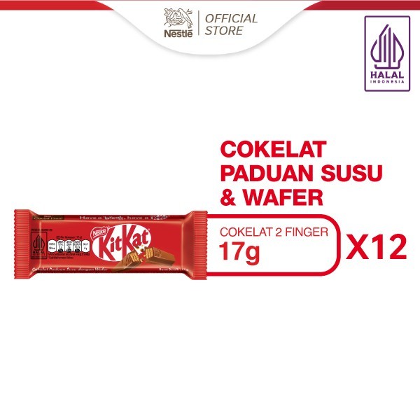 

BOOM SALE Nestle KITKAT Coklat Wafer 2F Original 17gx12pcs