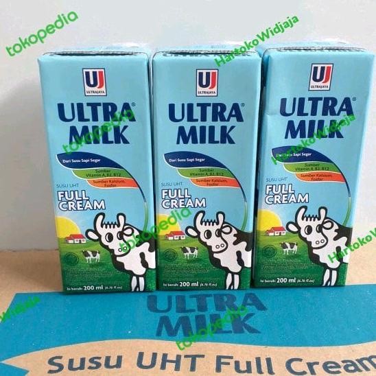 

Susu Ultra Full Cream / Putih 200 Ml Dus Isi 24 Kotak / Susu Uht