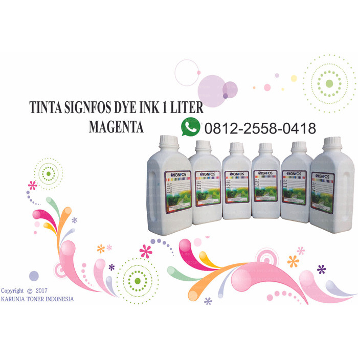 

TINTA SIGNFOS DYE INK 1 LITER MAGENTA