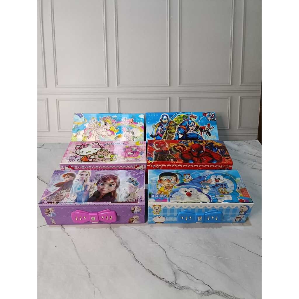 

N1G KOTAK PENSIL KEAMANAN KODE/KOTAK PENSIL N 3 TINGKAT KARAKTER 3D LEA